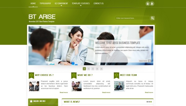 BT Arise Joomla Template