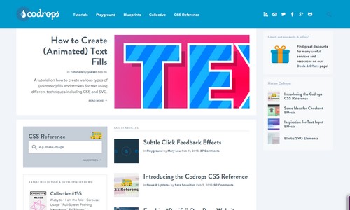 20 Blogs de web design à suivre codedrops 20 blogs de web design à suivre