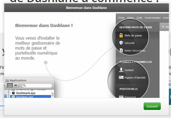 installation Dashlane