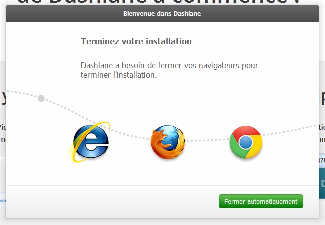installation Dashlane