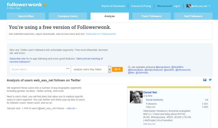 Follwerwonk