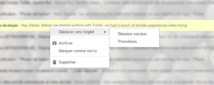 Paramètres réglagles Gmail