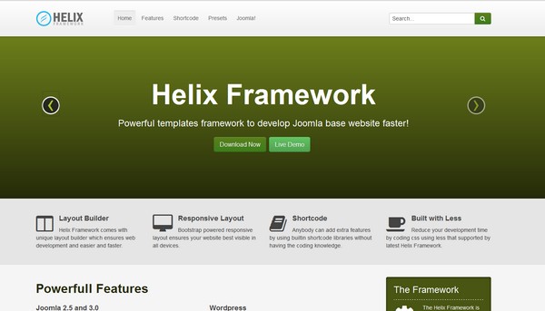 Shaper Helix Free Joomla Template