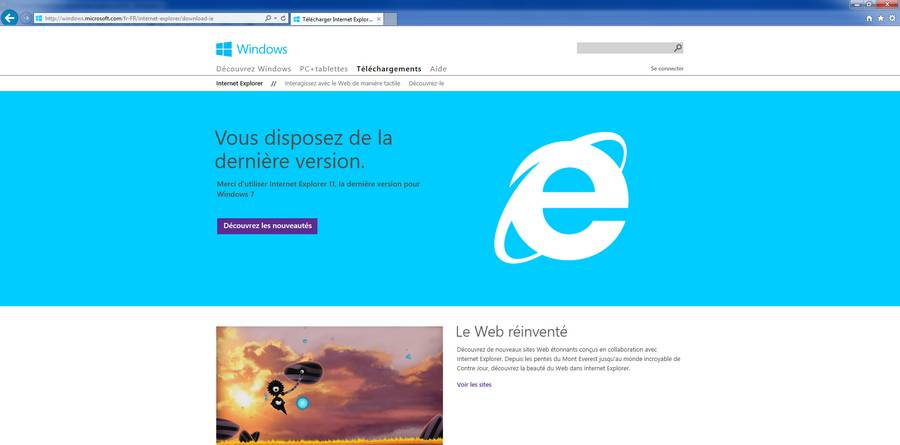IE navigateur Internet