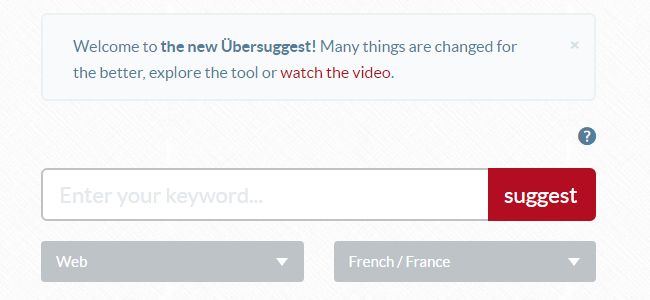 Ubersuggest
