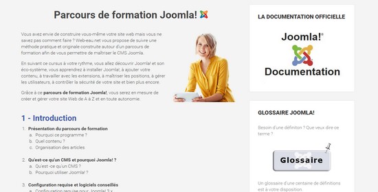 Formez vous à Joomla en toute liberté
