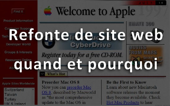 Refonte de site web quand et pourquoi 