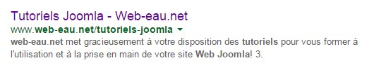 Balise Meta description dans les SERPs