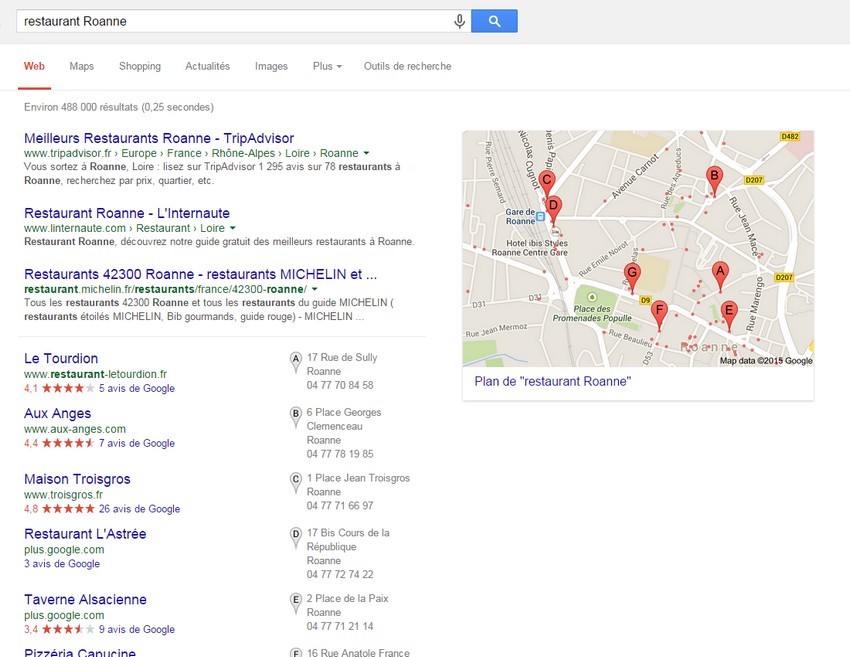 Recherche et référencement local