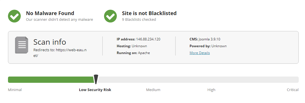 Sucuri Sitecheck