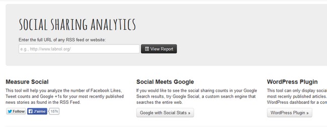 Social Sharing Analytics