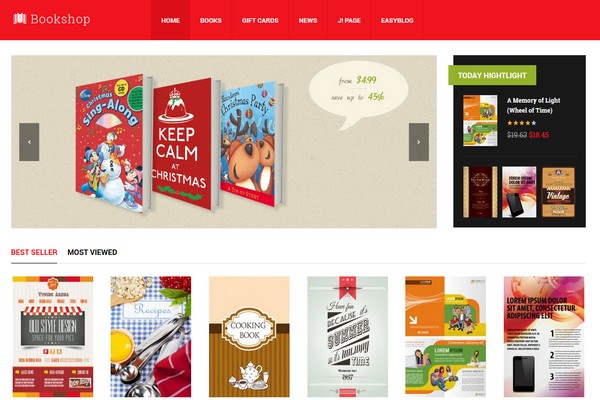 Ecommerce Joomla Template