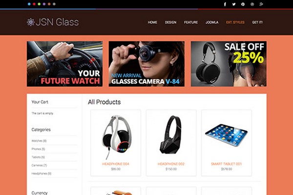 Ecommerce Joomla Template