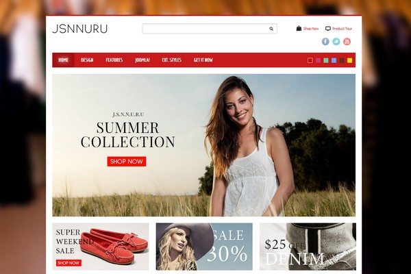 Ecommerce Joomla Template