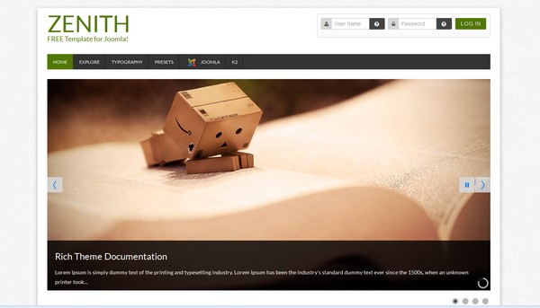 Zenith Joomla Template