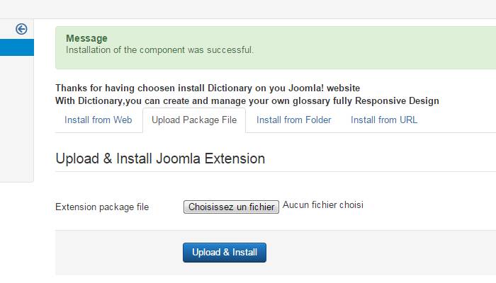 Installation Dictionary