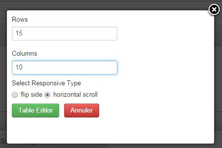 Description Responsive Tables