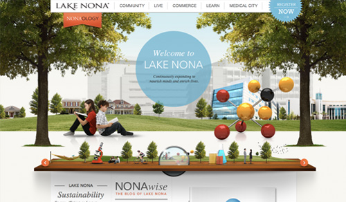 Backgrounds de Paysages Sympa en Web Design