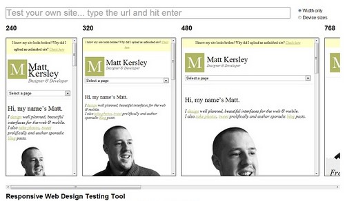 Outils Responsive Design