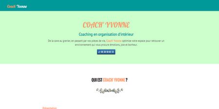 Site onepage r&eacute;alis&eacute; par web-eau.net