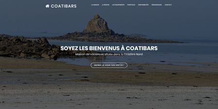 Site onepage r&eacute;alis&eacute; par web-eau.net