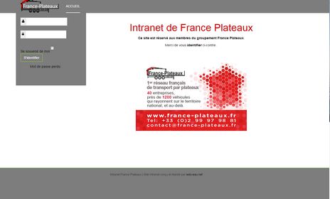Site Intranet France Plateaux
