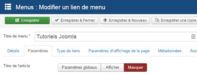 Attribuer le tag H1 aux titres de vos articles Joomla