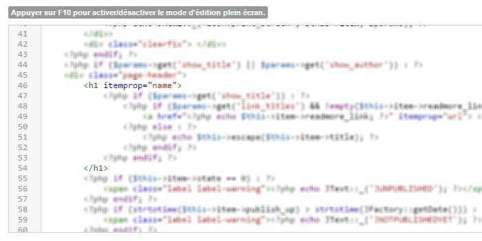 Attribuer le tag H1 aux titres de vos articles Joomla