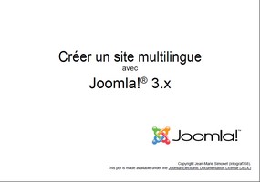 Créer un site multilingue avec Joomla! 3 Créer un site multilingue avec Joomla! 3