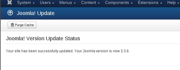 Mise à niveau Joomla