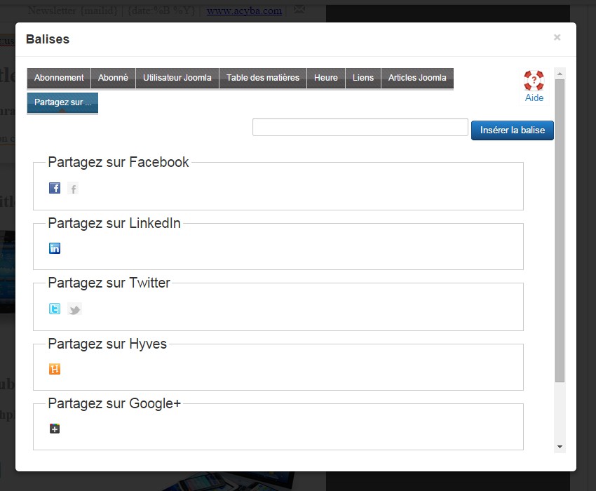 Acymailing Joomla