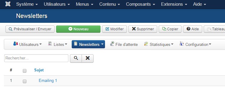Acymailing Joomla