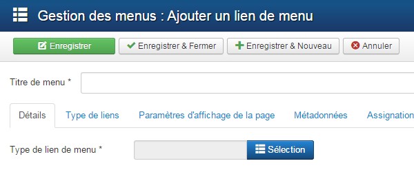 Article en vedette Joomla