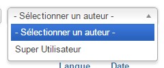 La gestion des articles de Joomla