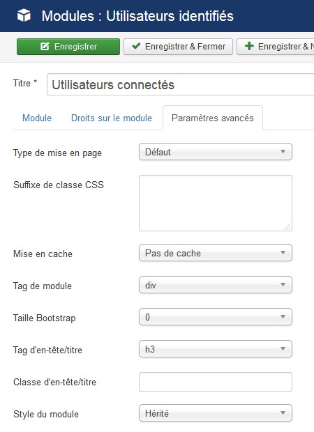 Organiser les modules du panneau d'administration