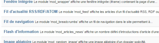 Utiliser le module Fil de navigation
