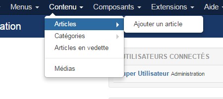 Changer la catégorie d'un article Joomla!