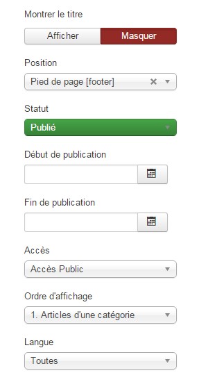 Changer le Copyright de Joomla!