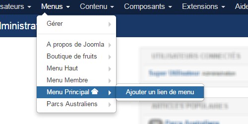 Composant Fiches contact de Joomla