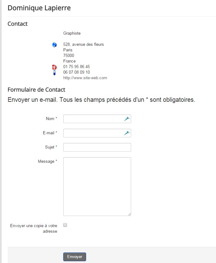 Article en vedette Joomla