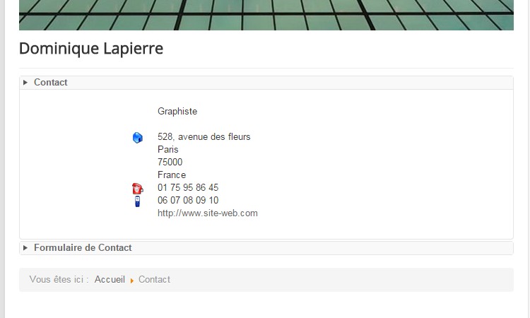 Article en vedette Joomla