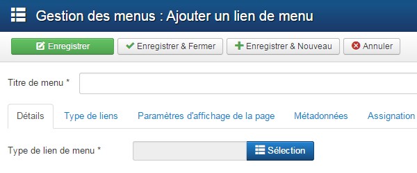 Page contact Joomla
