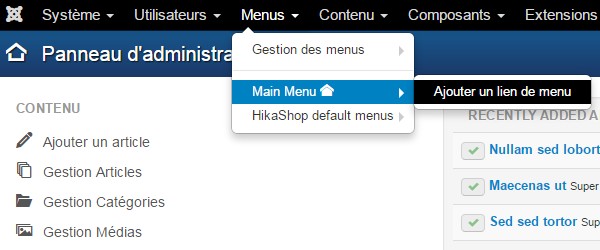 Page contact Joomla