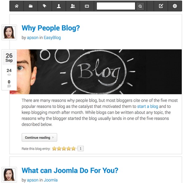 EasyBlog Joomla