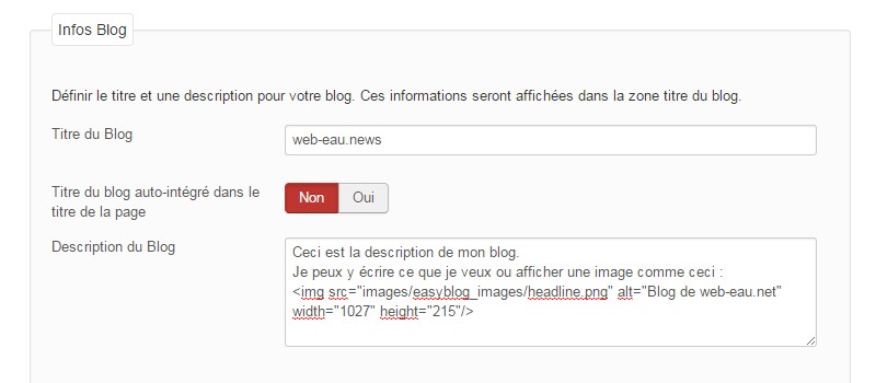 EasyBlog Joomla