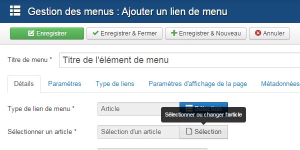 Suppression Joomla