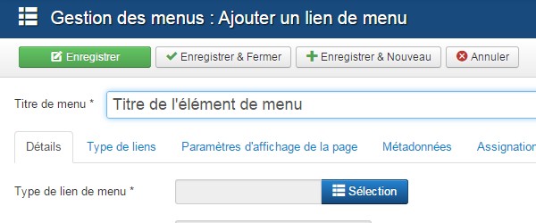 Suppression Joomla