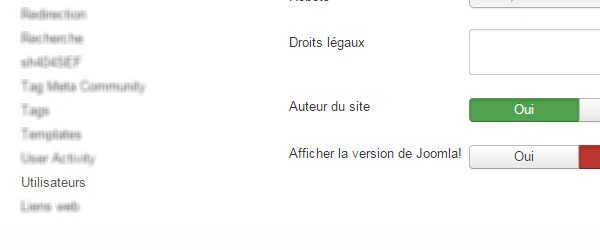 Enregistrement visiteurs Joomla