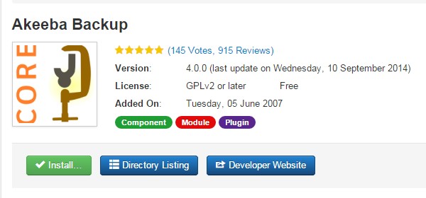 Extensions Joomla