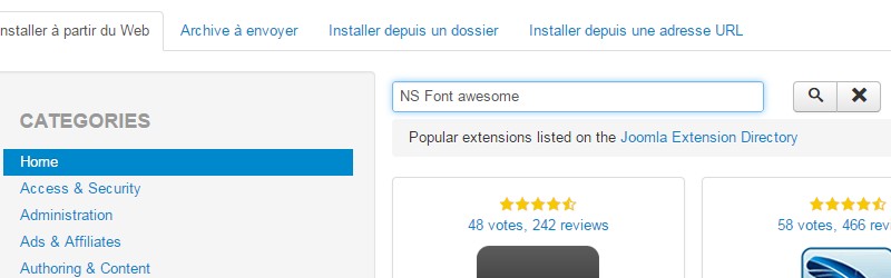 Font Awesome Joomla
